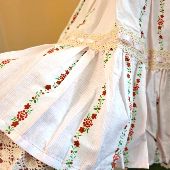 Sweet dress by Sleeping Doll Japan, sz S, floral with lace and ribbon trim - Picture 5 of 5